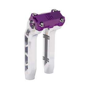 OG Performance 8.5" Pull Back Risers Risers Original Garage Moto OG Performance Top Clamp Aluminium Finish Purple