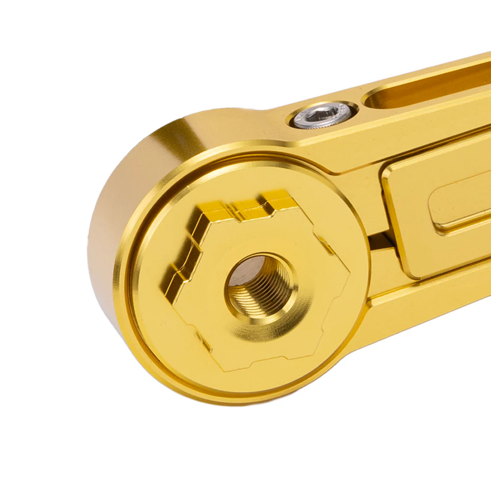 OG Billet Pivot Cover for OG Adjustable Brake Arm - Touring Brake Arm Original Garage Moto Gold