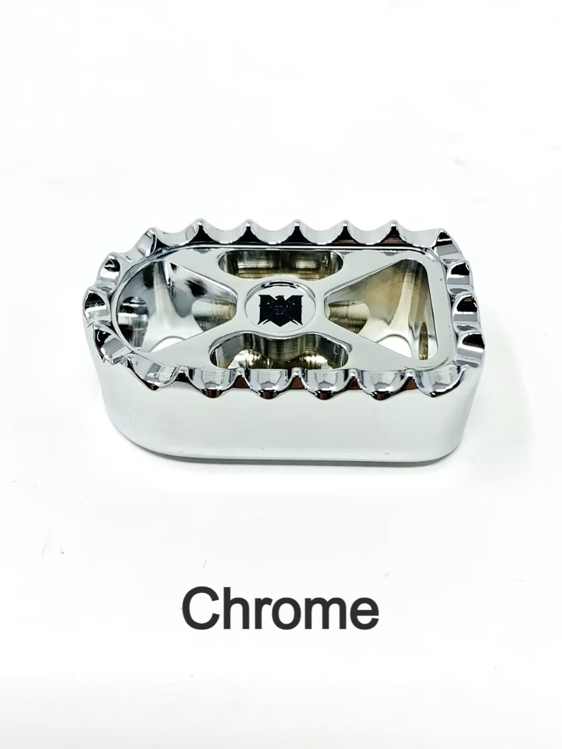 Bear Trap Brake Toe Pegs, Chrome Brake Pedal Death Metal Racing