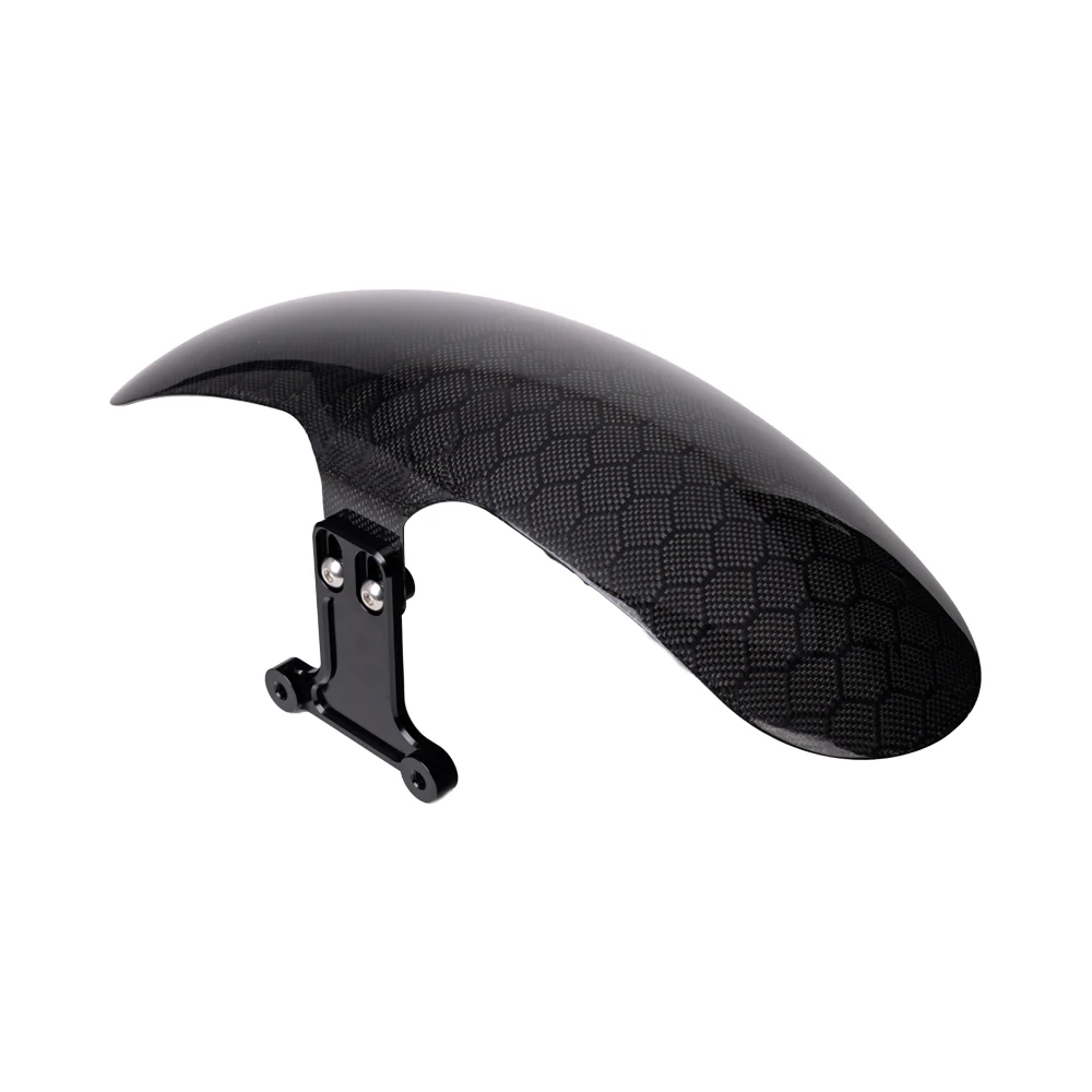 OG Bagger Shorty Carbon Fiber Fender Kit - 24 Earlier Touring Front Fenders Original Garage Moto 2014-2023 Bagger Hexagonal Black