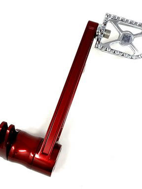Destroyer Adjustable Brake Lever, Red Anodized - 08-13 Touring Brake Pedal Death Metal Racing