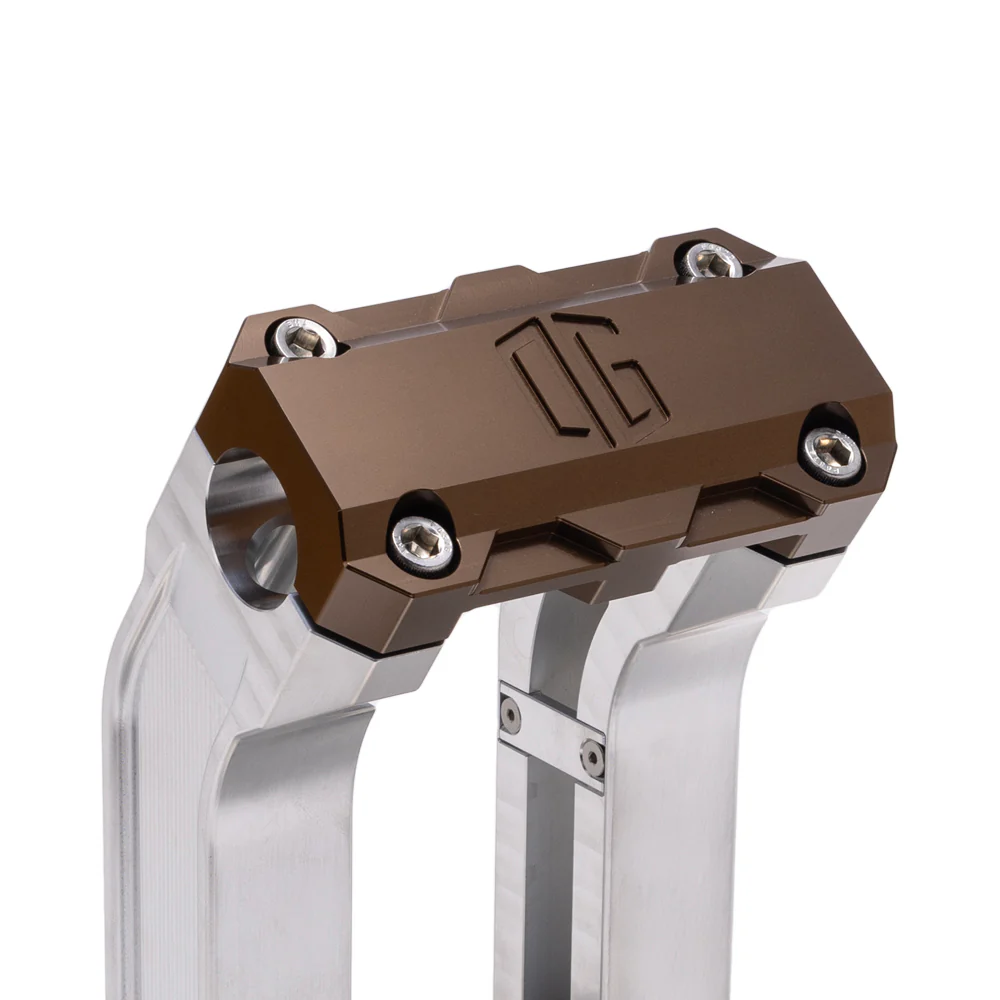 OG 2" Straight Risers Risers Original Garage Moto Standard OG Top Clamp Aluminium Finish Bronze
