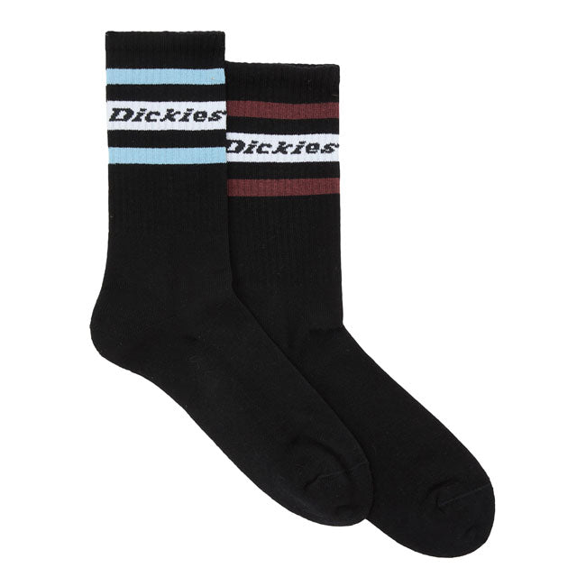 Genola Socks, Black/Tibetan Red Socks Dickies