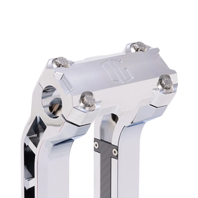 Og Performance 6.5" Pull Back Risers Original Garage Moto OG Performance Top Clamp Chrome Aluminium Finish