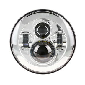 7'' Og Projector Led Headlight For Harley Davidson Original Garage Moto Chrome