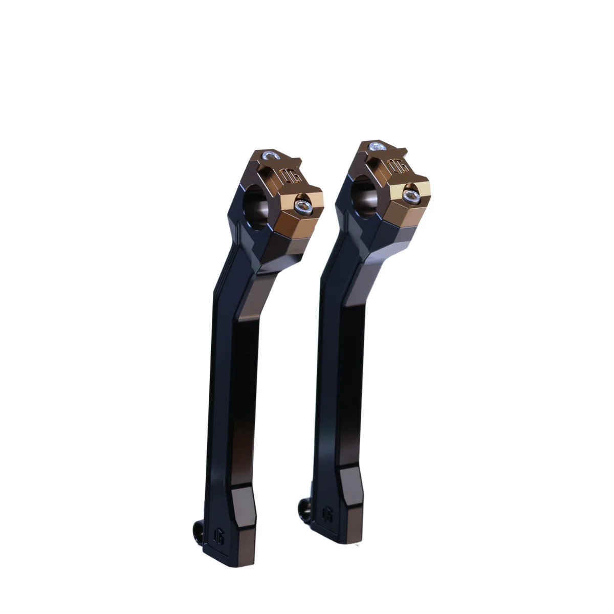 OG 9.5" Pull Back Risers - Pan America Risers Original Garage Moto Black Bronze