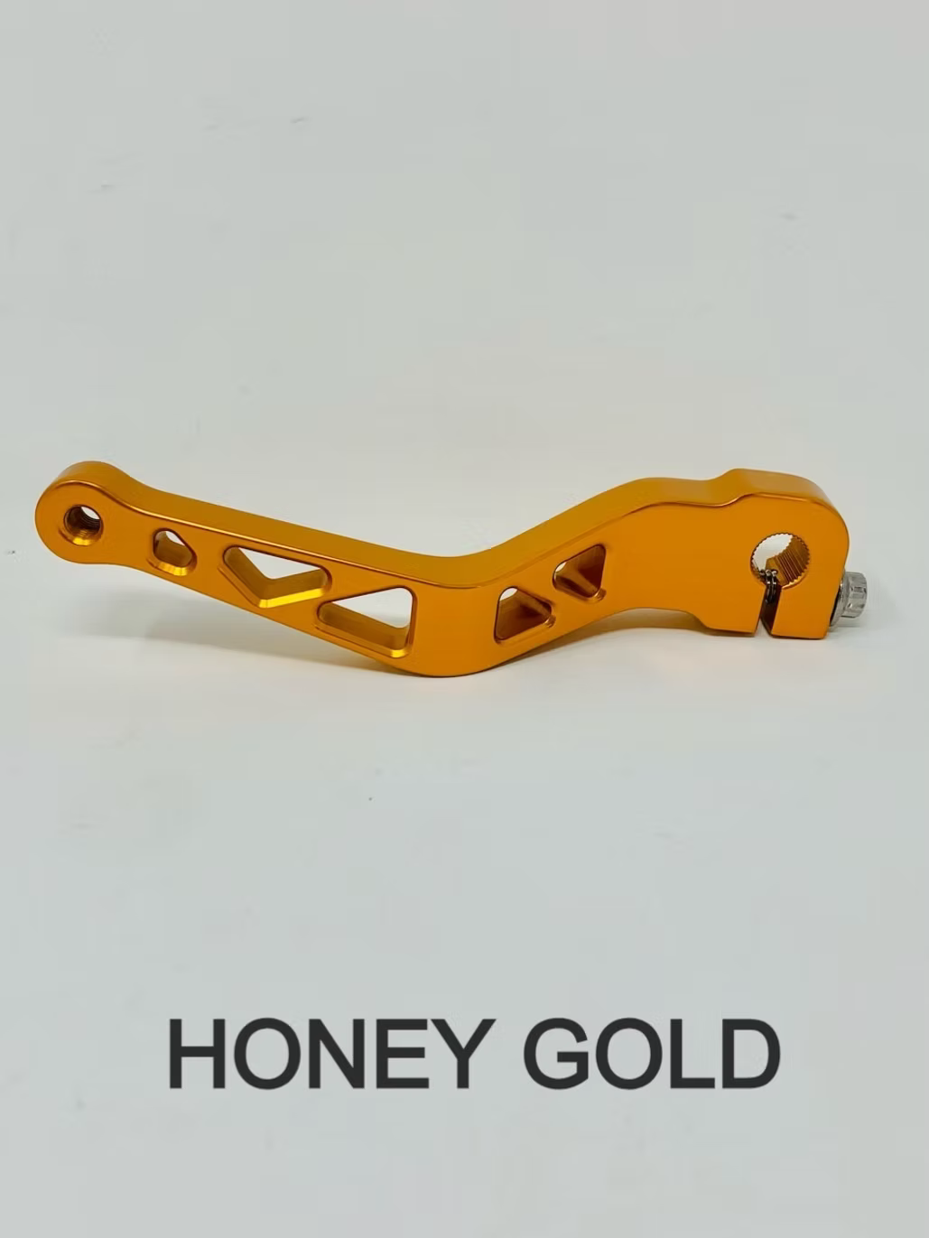 Destroyer Shift Lever, Honey Gold - Touring & FXR & Dyna & Softail Shift Arm Death Metal Racing