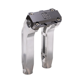 OG 8.5" Pull Back Risers Risers Original Garage Moto Standard OG Top Clamp Aluminium Finish Black Chrome