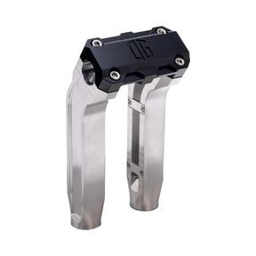 OG 8.5" Pull Back Risers Risers Original Garage Moto Standard OG Top Clamp Aluminium Finish Black