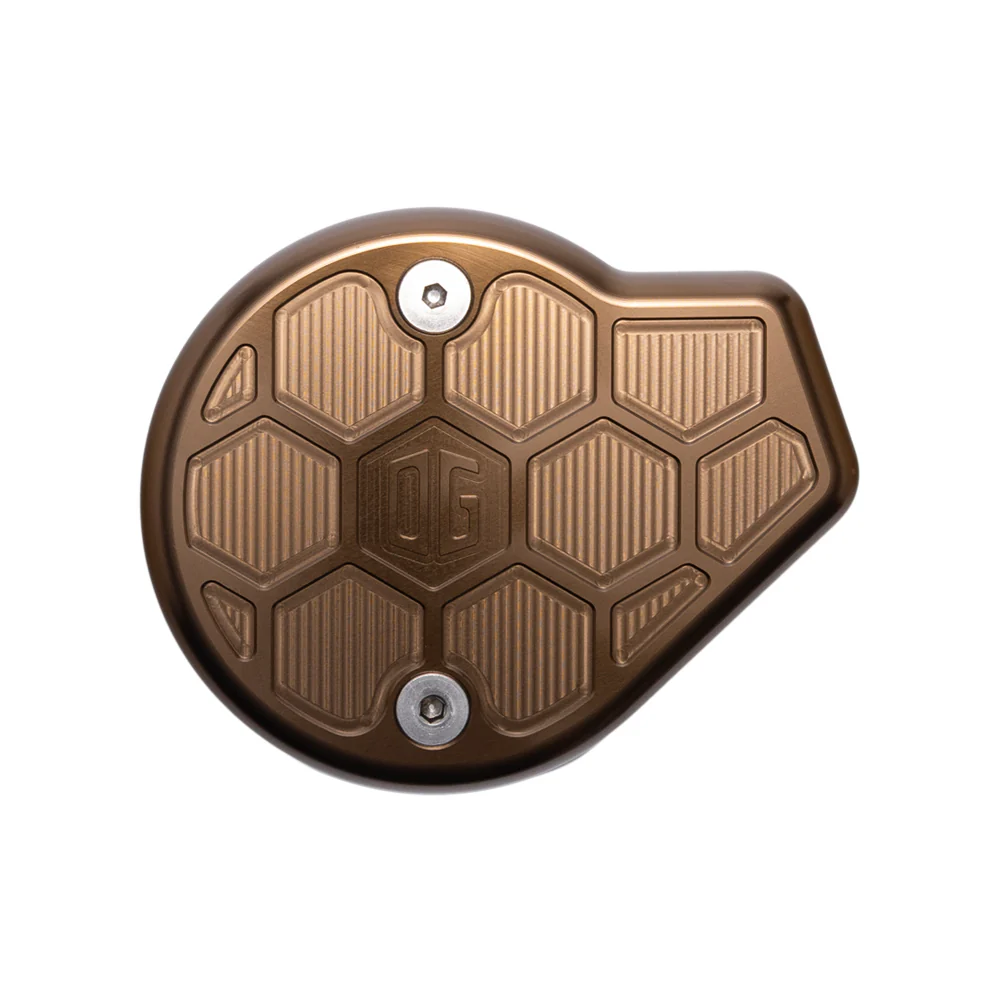 OG Cam Cover "HoneyComp" - Milwaukee 8 Gen 2 Cam Covers Original Garage Moto Bronze