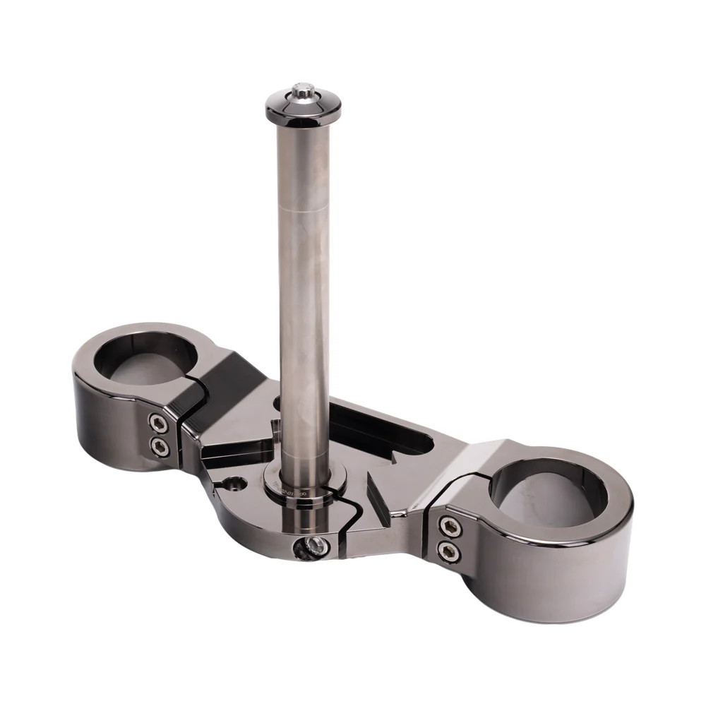 Og 2020 Up Softail Lowrider S & St Lower Triple Tree Kit Original Garage Moto Black Chrome