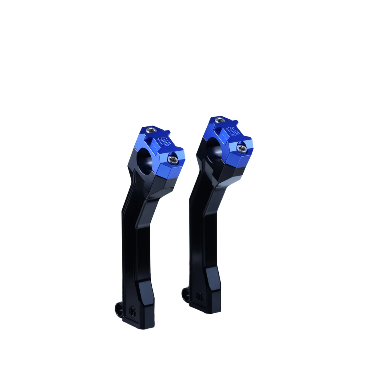 OG 7.5" Pull Back Risers - Pan America Risers Original Garage Moto Black Blue