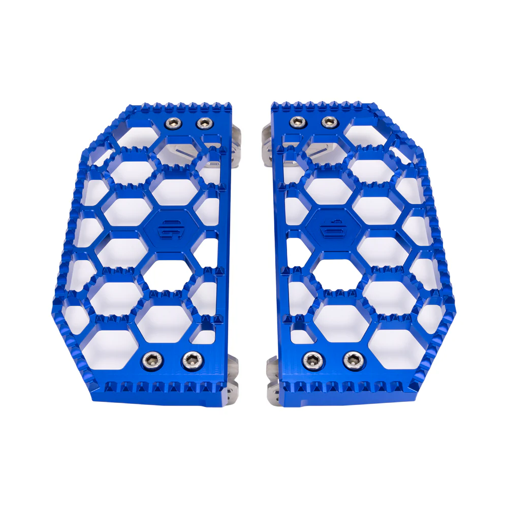 OG HoneyComp V3 Floorboards - Indian Bagger Floorboards Original Garage Moto Blue