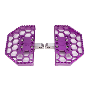 OG HoneyComp V3 Mini Floorboards - Indian Floorboards Original Garage Moto Purple Scout/Chief Front