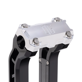 Og Performance 6.5" Pull Back Risers Original Garage Moto OG Performance Top Clamp Black Aluminium Finish
