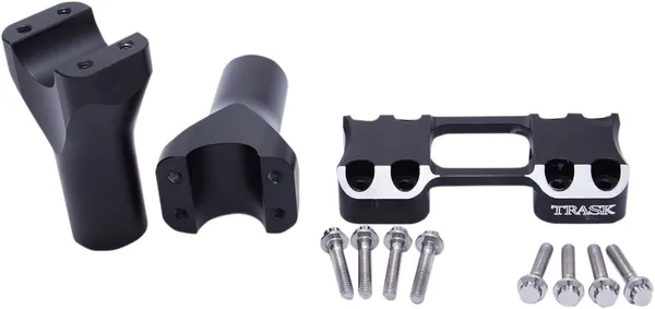 Assault 4" Risers with 1 1/4" Clamping Area, Reverse Cut Risers Trask Performance