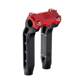 OG Performance 8.5" Pull Back Risers Risers Original Garage Moto OG Performance Top Clamp Black Red