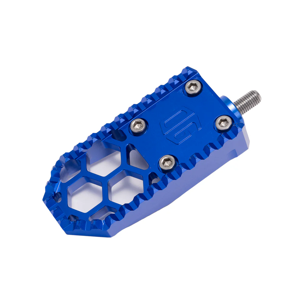 OG HoneyComp V3 Mini Brake Pedal Gripper kit for Adjustable Brake Arm Brake Pedal Original Garage Moto Blue