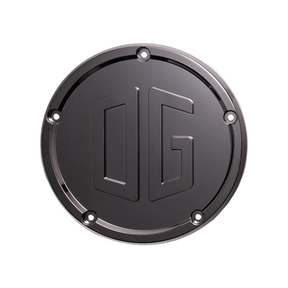 OG Derby Cover - 18+ Softail Derby Cover Original Garage Moto Black Chrome