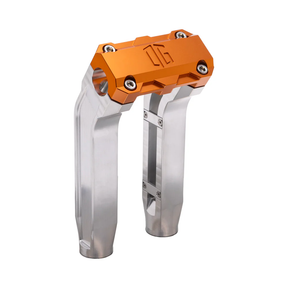 OG 8.5" Pull Back Risers Risers Original Garage Moto Standard OG Top Clamp Aluminium Finish Orange