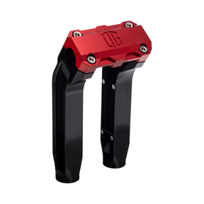 OG 8.5" Pull Back Risers Risers Original Garage Moto Standard OG Top Clamp Black Red
