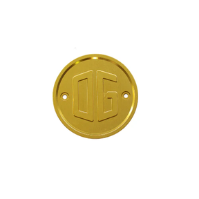 OG Gauge Block Off Plate Block Off Plate Original Garage Moto Gold