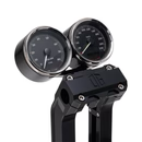 OG Dual Billet Gauge Pods Gauge Mount Original Garage Moto Black Rear mount
