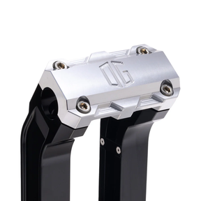 OG 2" Straight Risers Risers Original Garage Moto Standard OG Top Clamp Black Aluminium Finish