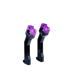 OG 7.5" Pull Back Risers - Pan America Risers Original Garage Moto Black Purple