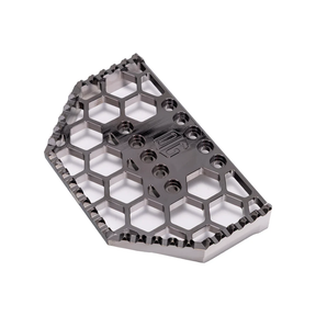 OG HoneyComp V3 Mini Floorboards Replacement Gripper Floorboards Original Garage Moto Black Chrome