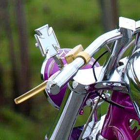 Maltese Cross Left Mirror, Polished Mirrors Kustom Tech