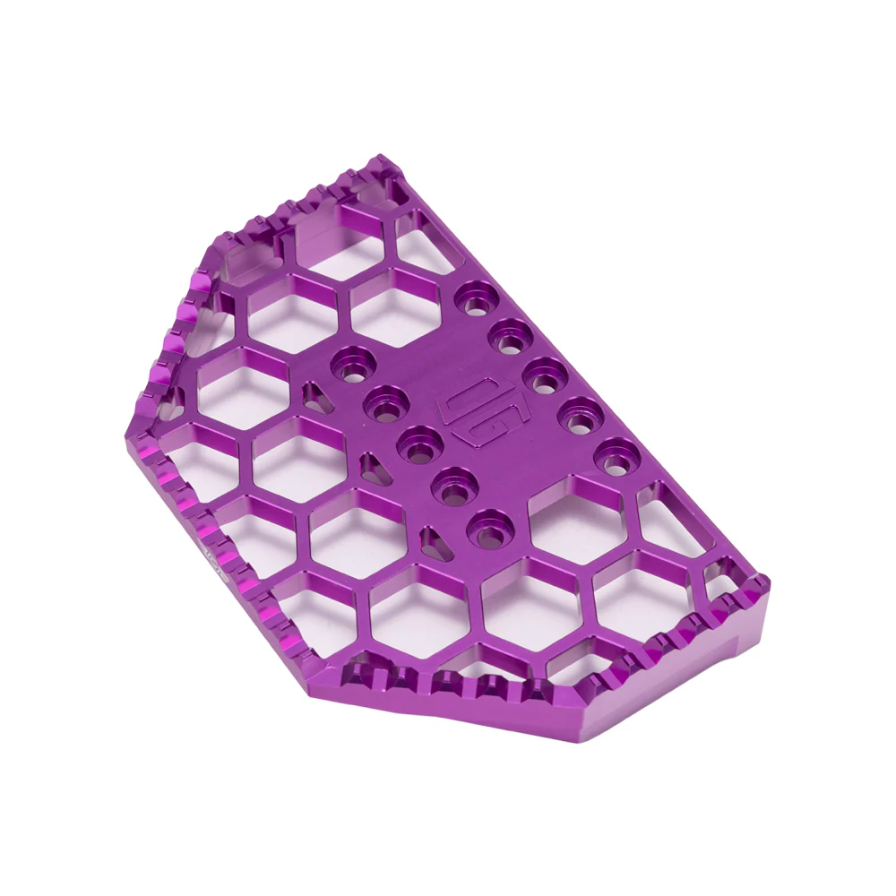OG HoneyComp V3 Mini Floorboards Replacement Gripper Floorboards Original Garage Moto Purple