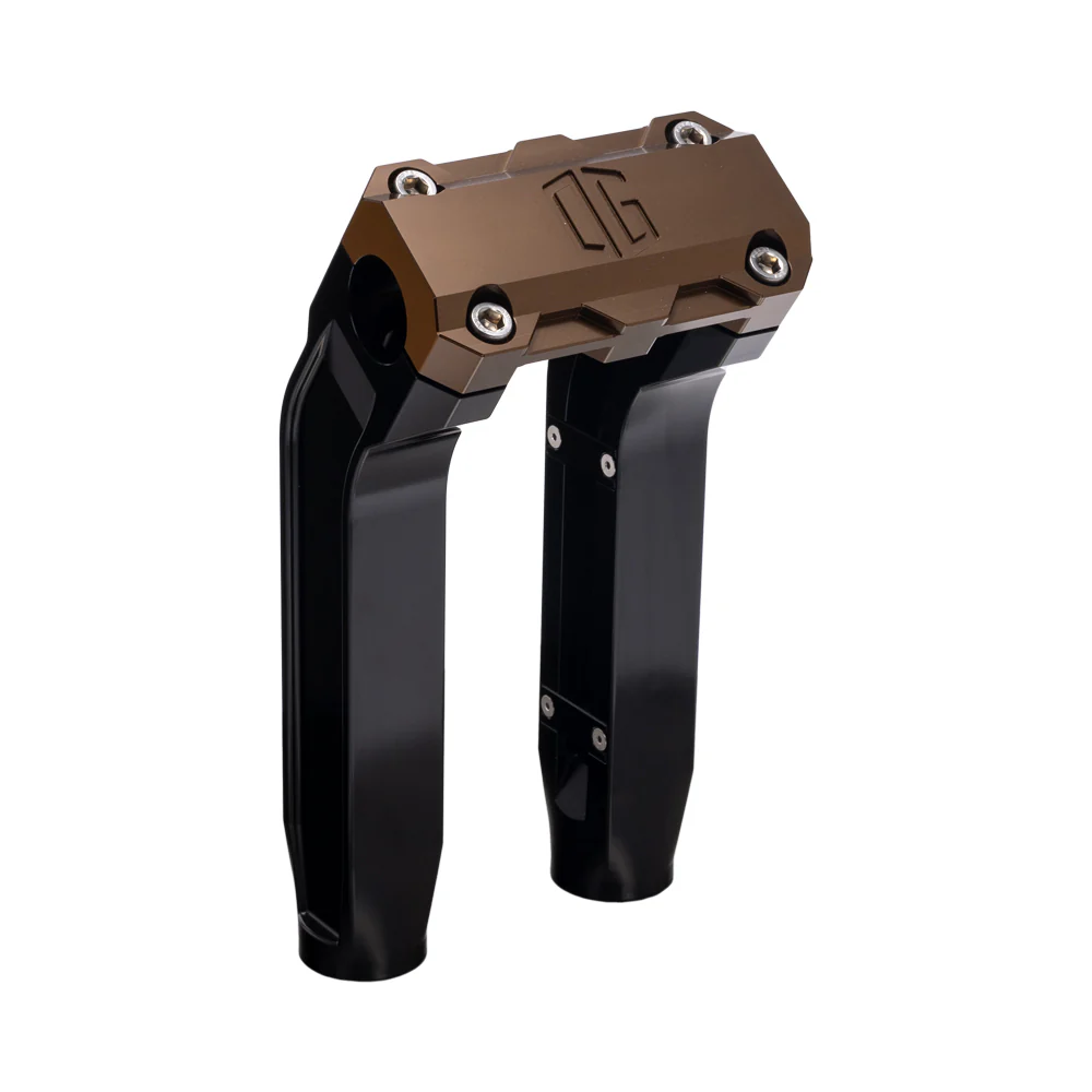 OG 8.5" Pull Back Risers Risers Original Garage Moto Standard OG Top Clamp Black Bronze