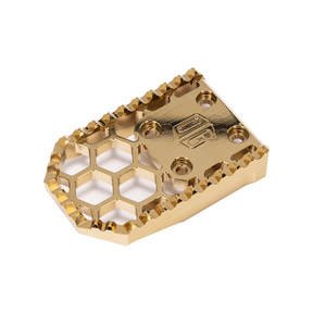 OG Bagger HoneyComp V3 Brake Pedal Gripper Kit Brake Pedal Original Garage Moto Gold Plating