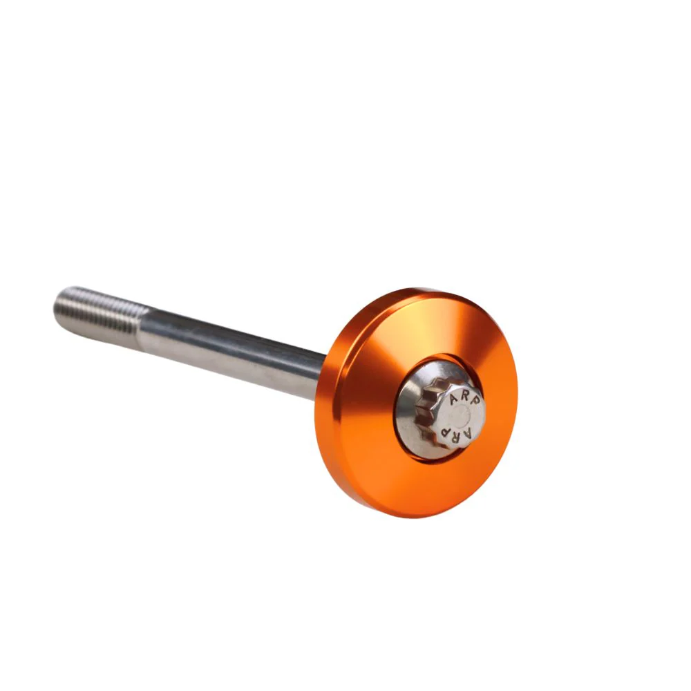 OG Billet Fork Stem Cap - 18+ Softail Fork Stem Cap Original Garage Moto Orange