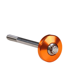OG Billet Fork Stem Cap - 18+ Softail Fork Stem Cap Original Garage Moto Orange