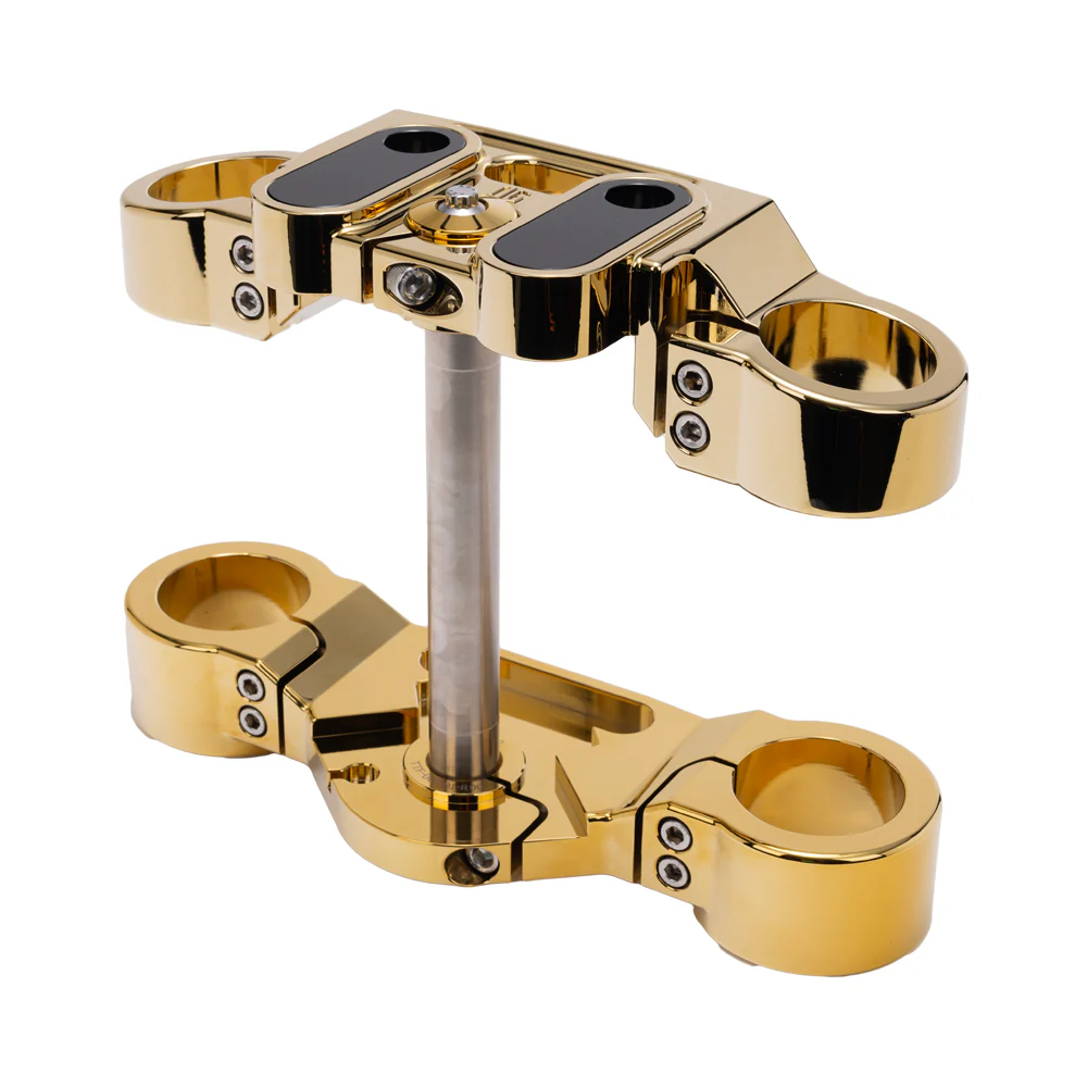 Og 2020 Up Softail Lowrider S & St Drop 1" Triple Trees Kit Original Garage Moto Gold Plating