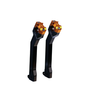 OG 9.5" Pull Back Risers - Pan America Risers Original Garage Moto Black Orange