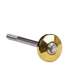 OG Billet Fork Stem Cap - 18+ Softail Fork Stem Cap Original Garage Moto Gold Plating