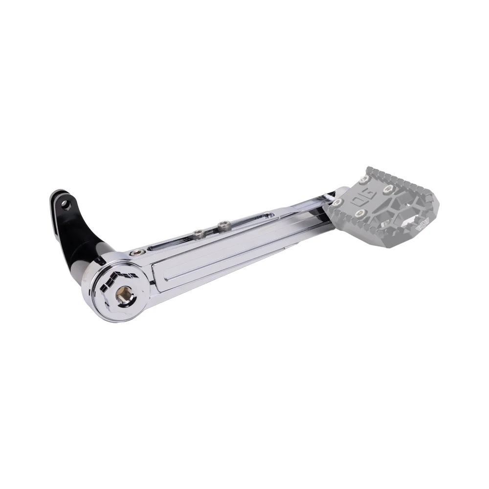 OG Adjustable Brake Arm V2 - Touring Brake Arm Original Garage Moto 2014 to Present Short: 5.75”- 7.00” Chrome