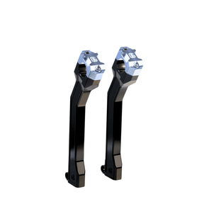 OG 9.5" Pull Back Risers - Pan America Risers Original Garage Moto Black Aluminium Finish