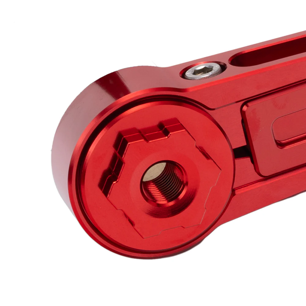 OG Billet Pivot Cover for OG Adjustable Brake Arm - Touring Brake Arm Original Garage Moto Red