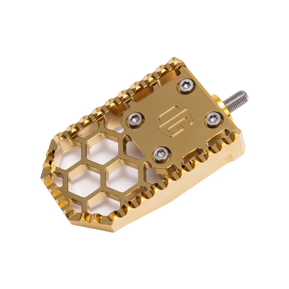 OG HoneyComp V3 Brake Pedal Kit - Indian Bagger Foot Pegs Original Garage Moto Gold Plating