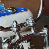 2" Throwback Risers, Polished Aluminum Risers Indian Larry Motorcycles
