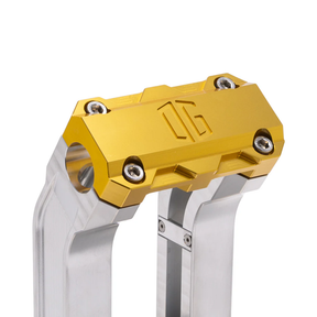OG 2" Straight Risers Risers Original Garage Moto Standard OG Top Clamp Aluminium Finish Gold