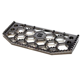 OG HoneyComp V3 Floorboards Replacement Gripper Floorboards Original Garage Moto Black Chrome