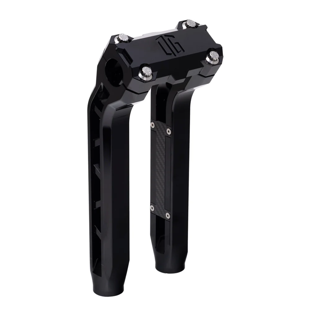 Og Performance 10.5" Pull Back Risers Original Garage Moto OG Performance Top Clamp Black Black