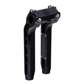 Og Performance 10.5" Pull Back Risers Original Garage Moto OG Performance Top Clamp Black Black