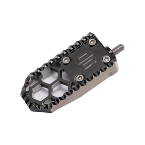 OG HoneyComp V3 Mini Brake Pedal Gripper kit for Adjustable Brake Arm Brake Pedal Original Garage Moto Black Chrome