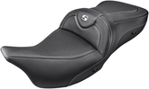 Heated Roadsofa CF Without Driver's Backrest Seat - 99-07 FLHR & 06-07 FLHX (Except FLHRS) Seat Saddlemen